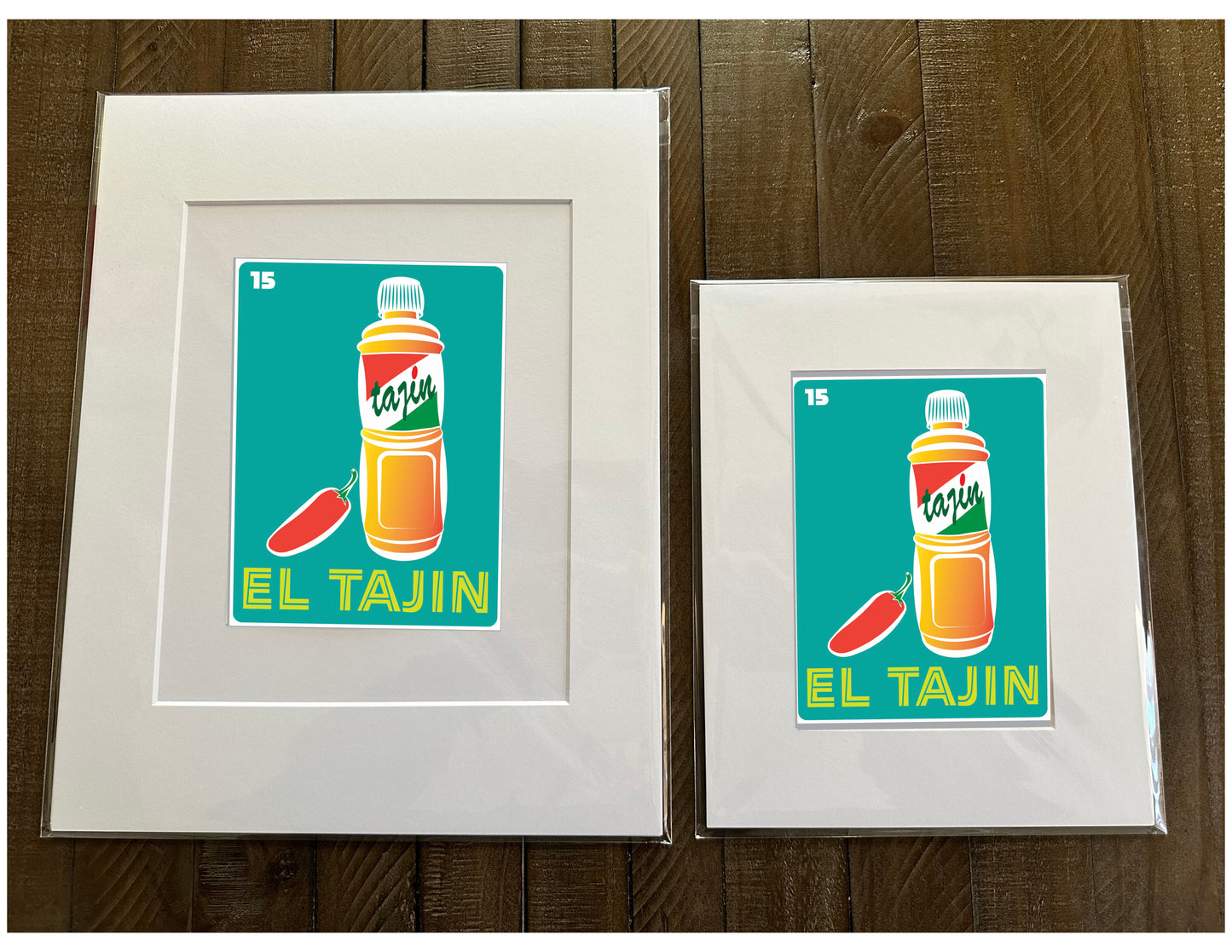 EL TAJIN Mexican Loteria Food, Drink & festive Icons Printed Artwork Home Decor