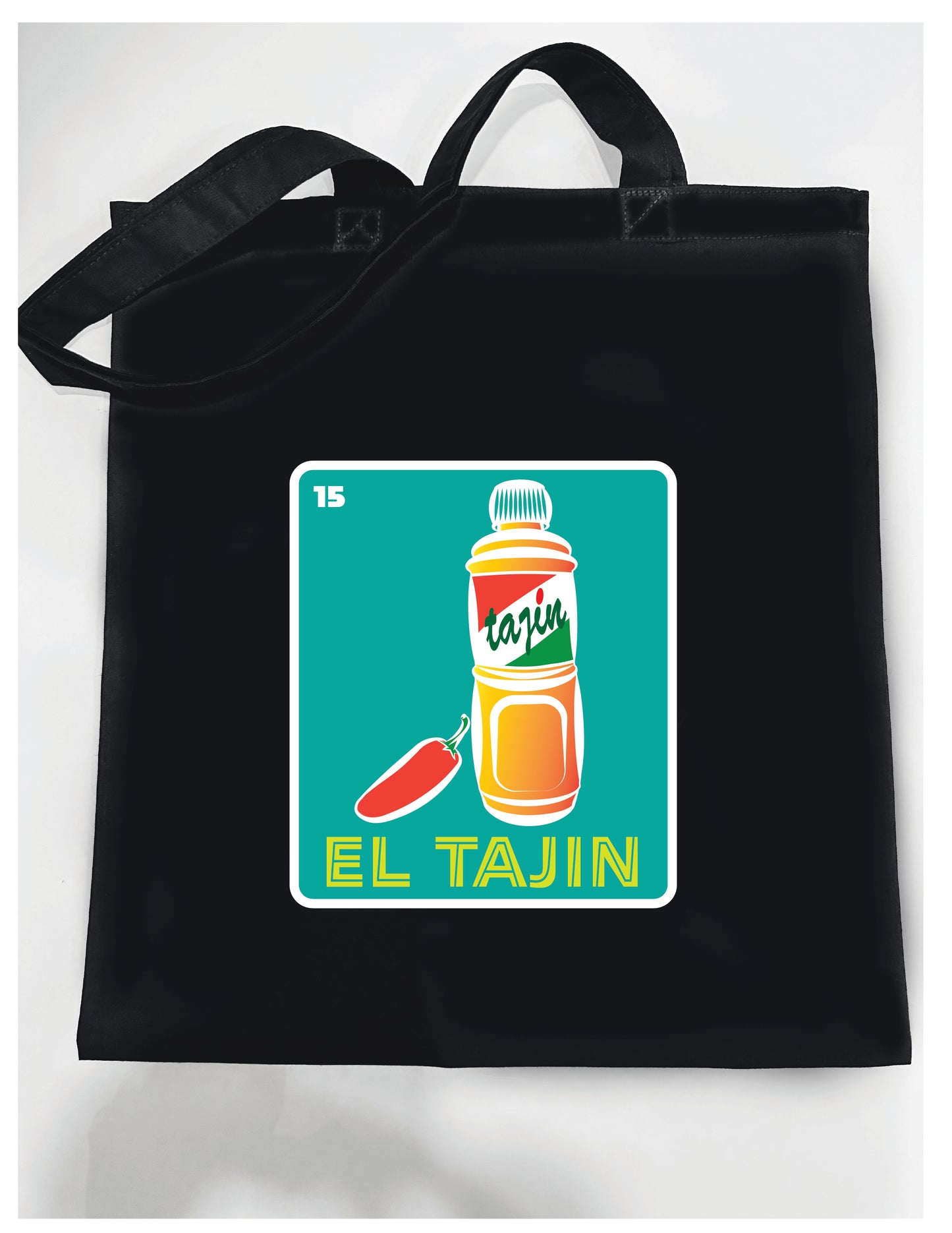 EL TAJIN Mexican Loteria Symbols Tote Bag Lightweight Cotton Reusable Shopping, Pool or Beach carry all bag