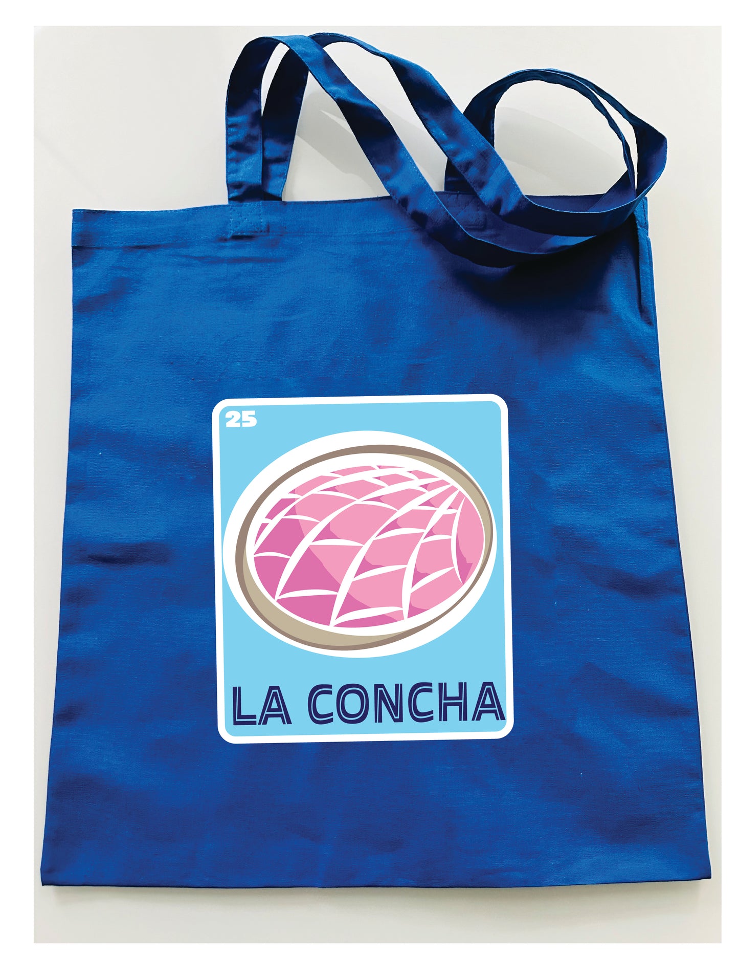LA CONCHA Mexican Loteria Symbols Tote Bag Lightweight Cotton Reusable Shopping, Pool or Beach carry all bag