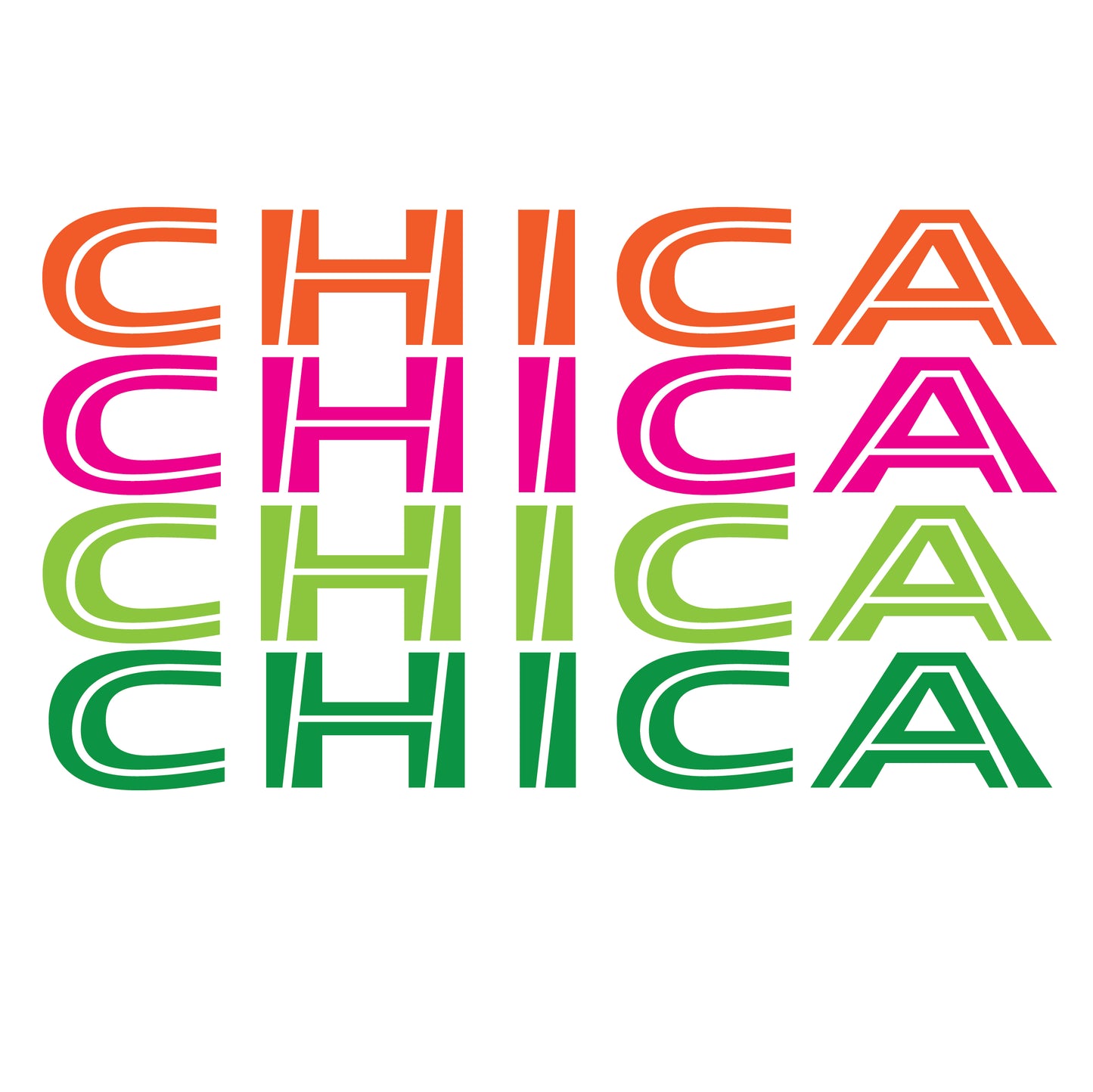 White Multi Color CHICA Girl in Spanish Women's Cotton Graphic T-shirt