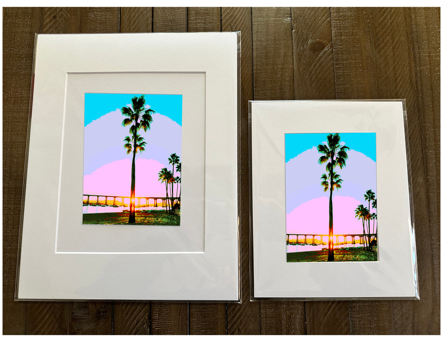 San Diego Coronado Bridge Palms California Printed Artwork Home Decor