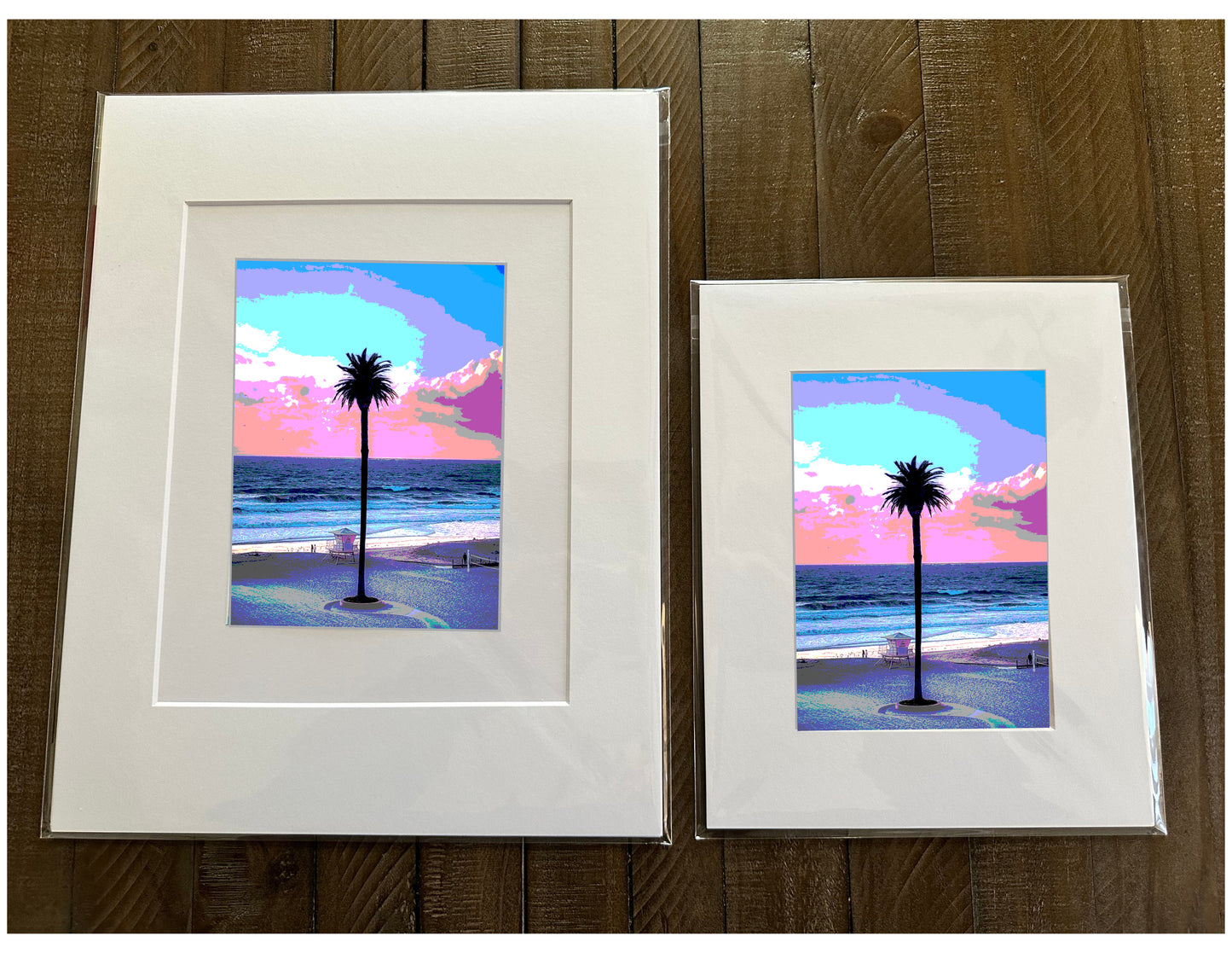 San Diego Encinitas Beach Printed Artwork Home Decor Framed or Matted
