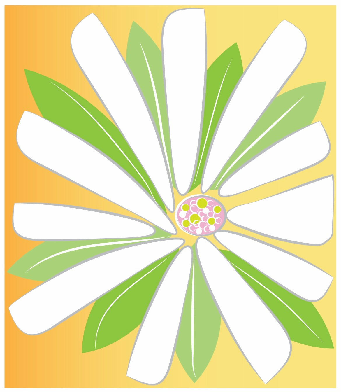 GERBERA DAISY Note Cards A2 size Bold Floral Modern & Colorful Stationery Boxed set of 10