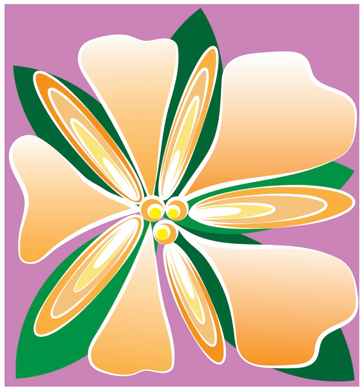 HIBISCUS GRID FLOWER Note Cards A2 size Bold Floral Modern & Colorful Stationery Boxed set of 10