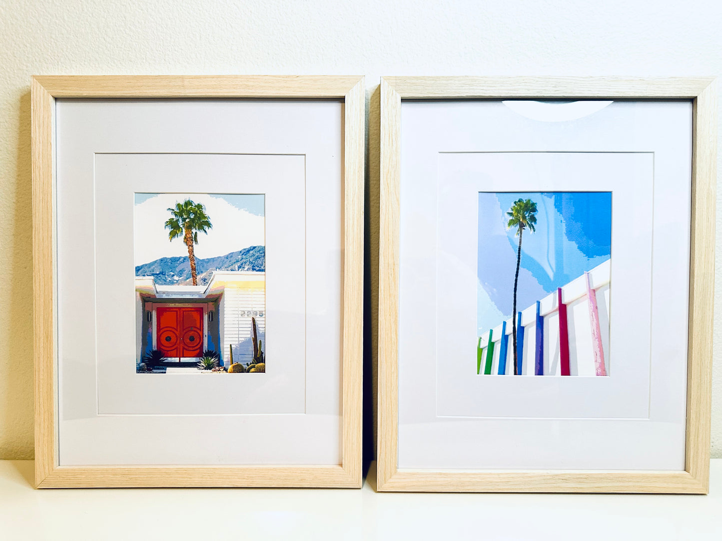 Palm Springs MID CENTURY HOME Framed Printed Artwork Home Decor