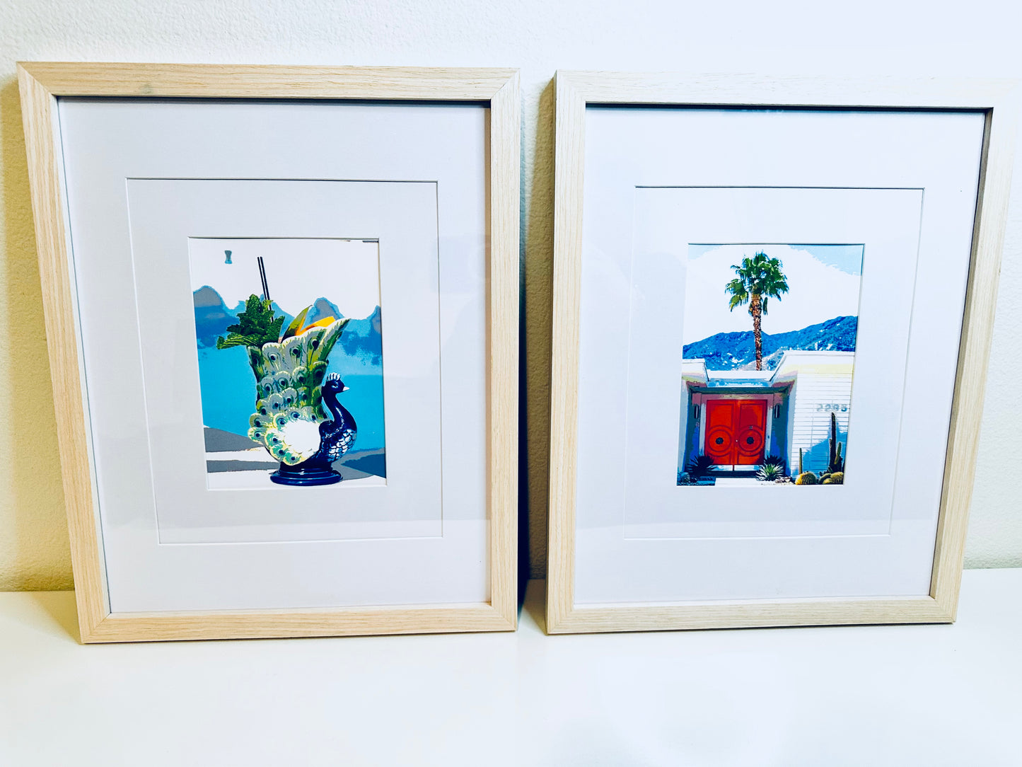 Poolside Art PEA-COCKTAIL Drink Framed Printed Artwork Home Decor