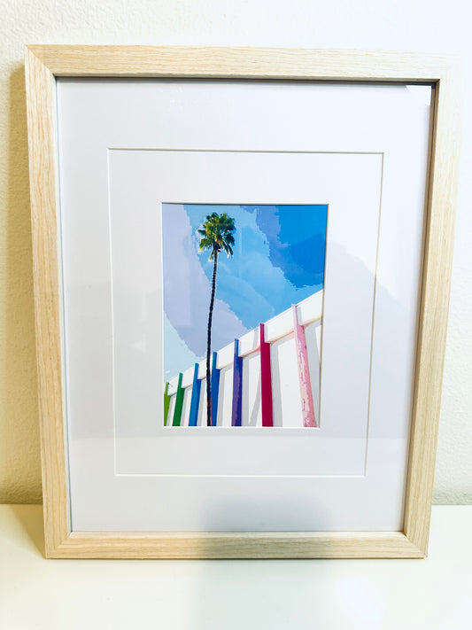 Palm Spring Hotel Art SAGUARO FACADE Framed Printed Artwork Home Decor