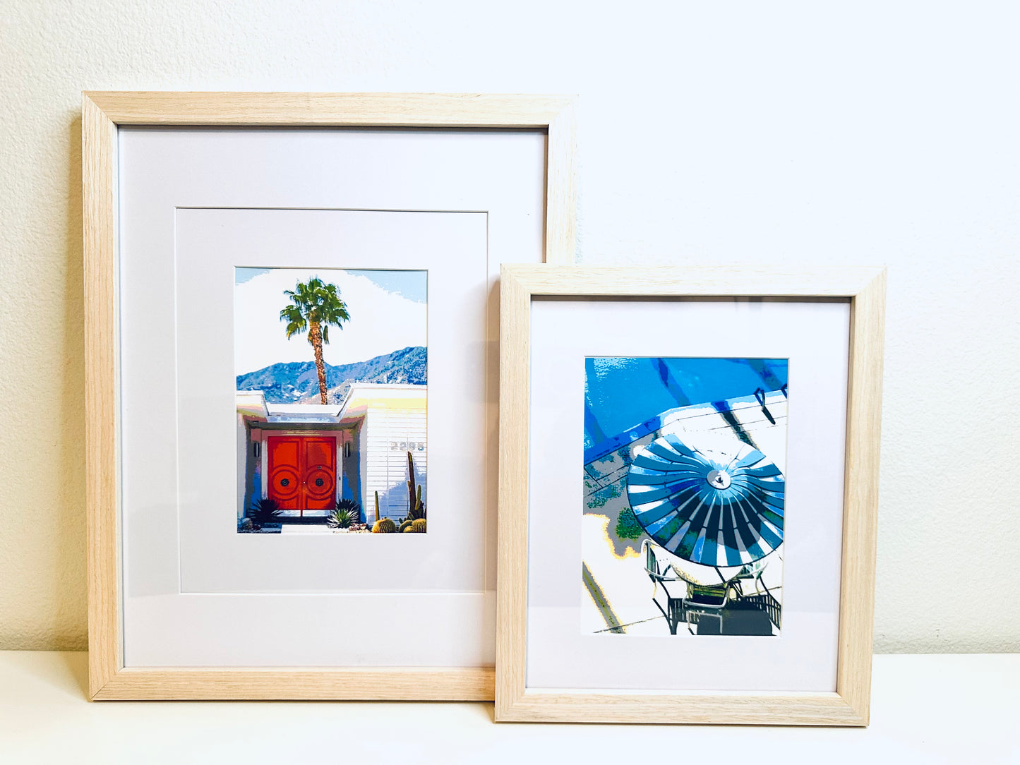 Palm Springs MID CENTURY HOME Framed Printed Artwork Home Decor