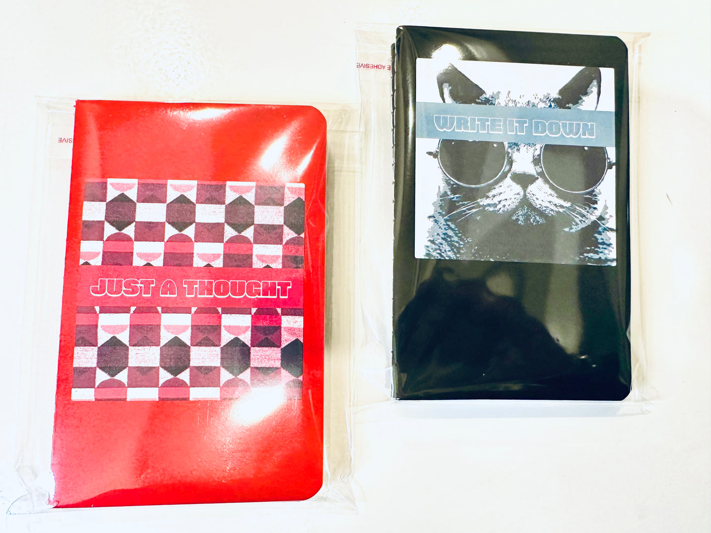 Black Hollywood & Red Vibrant Mini Pocket NOTEBOOKS set of 3