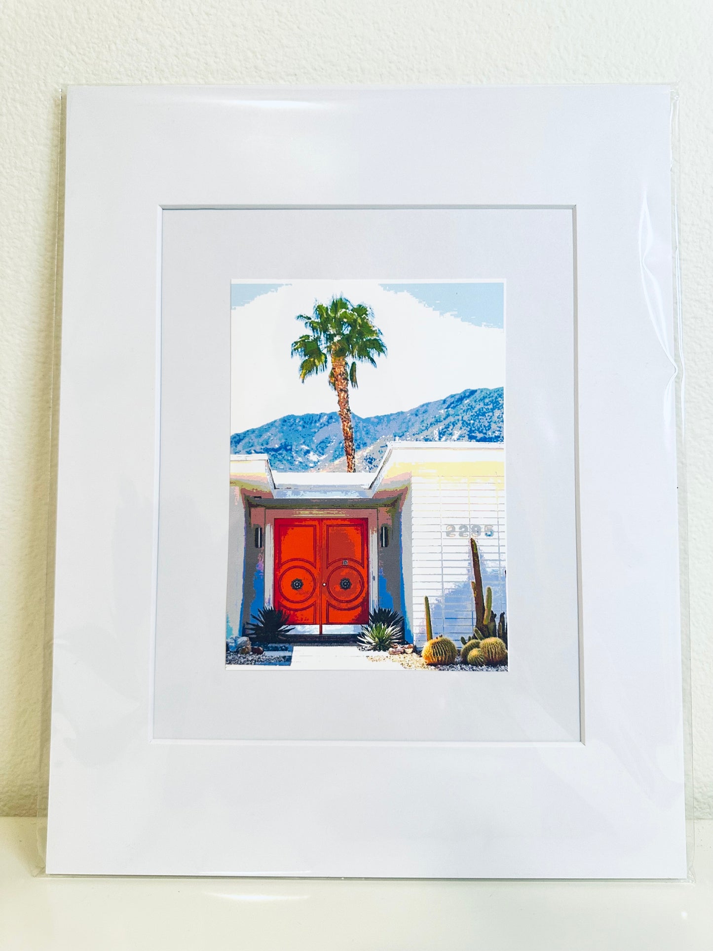 Palm Springs MID CENTURY HOME Framed Printed Artwork Home Decor