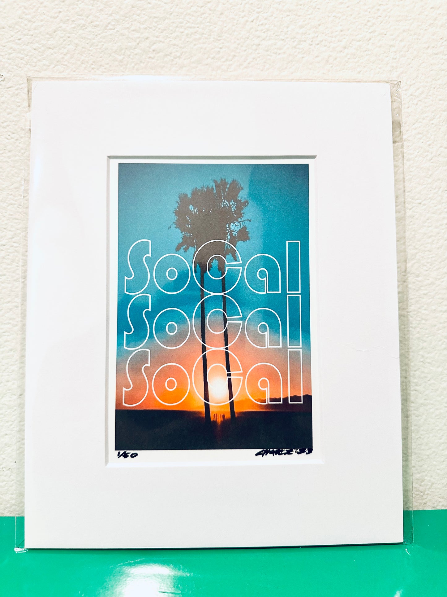 SoCAL Southern California Sunset BEACHES Framed  Printed Artwork Home Decor