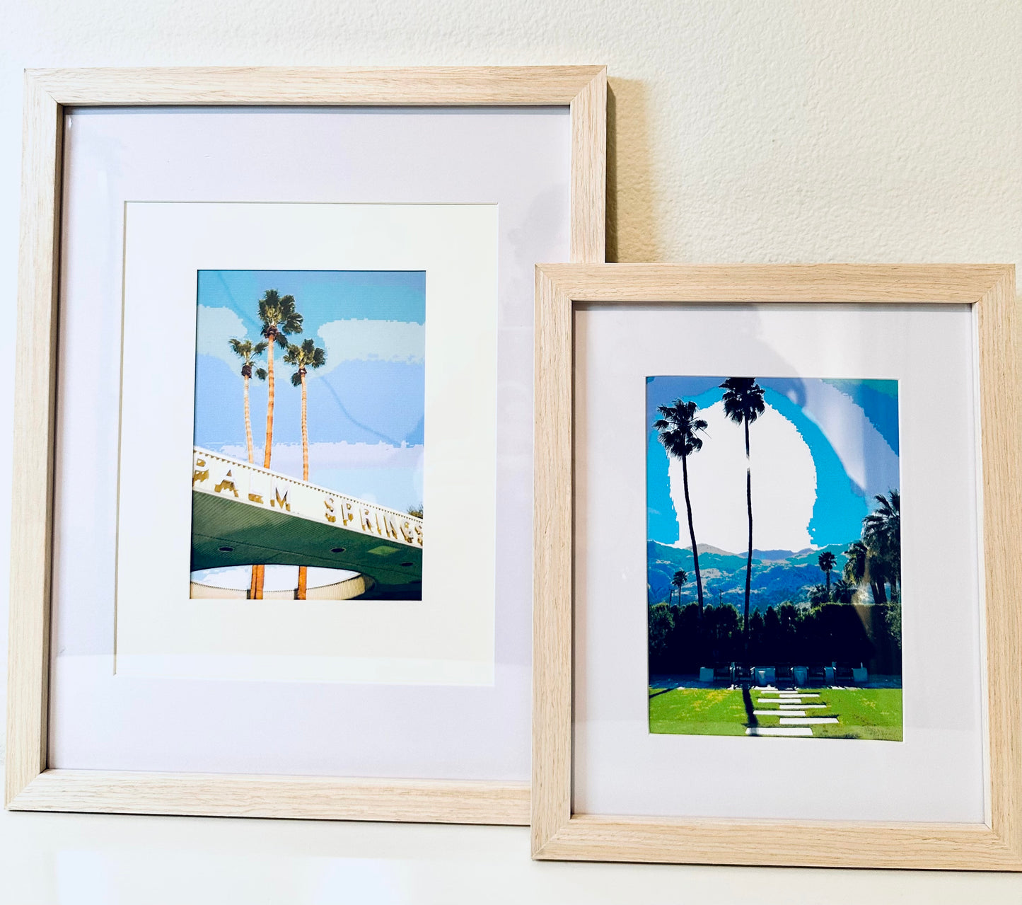 Palm Spring Hotel Prints AZURE SKY Framed Printed Artwork Home Decor