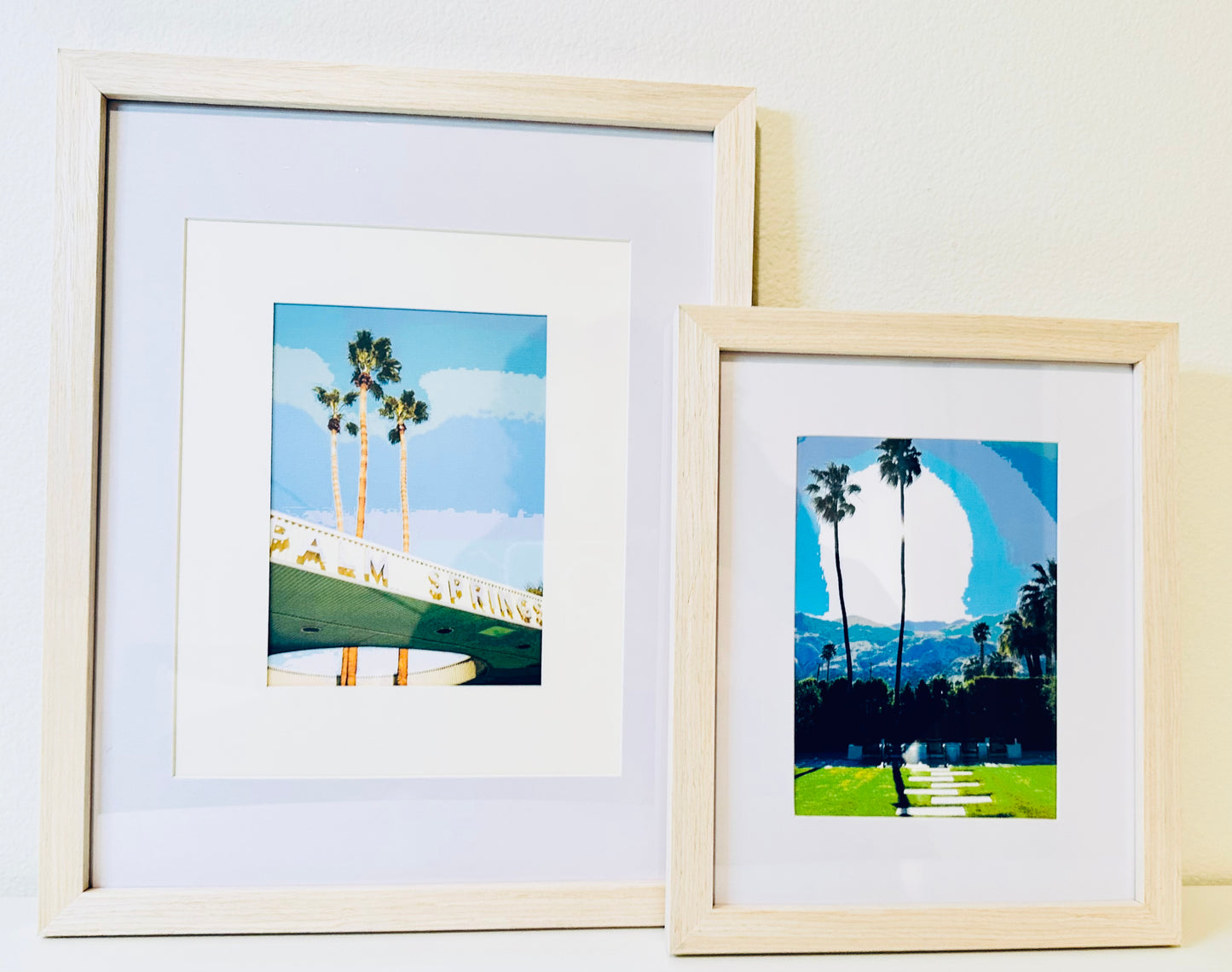Palm Springs Iconic Sites WELCOME TO PSP Framed Printed Artwork Home Decor