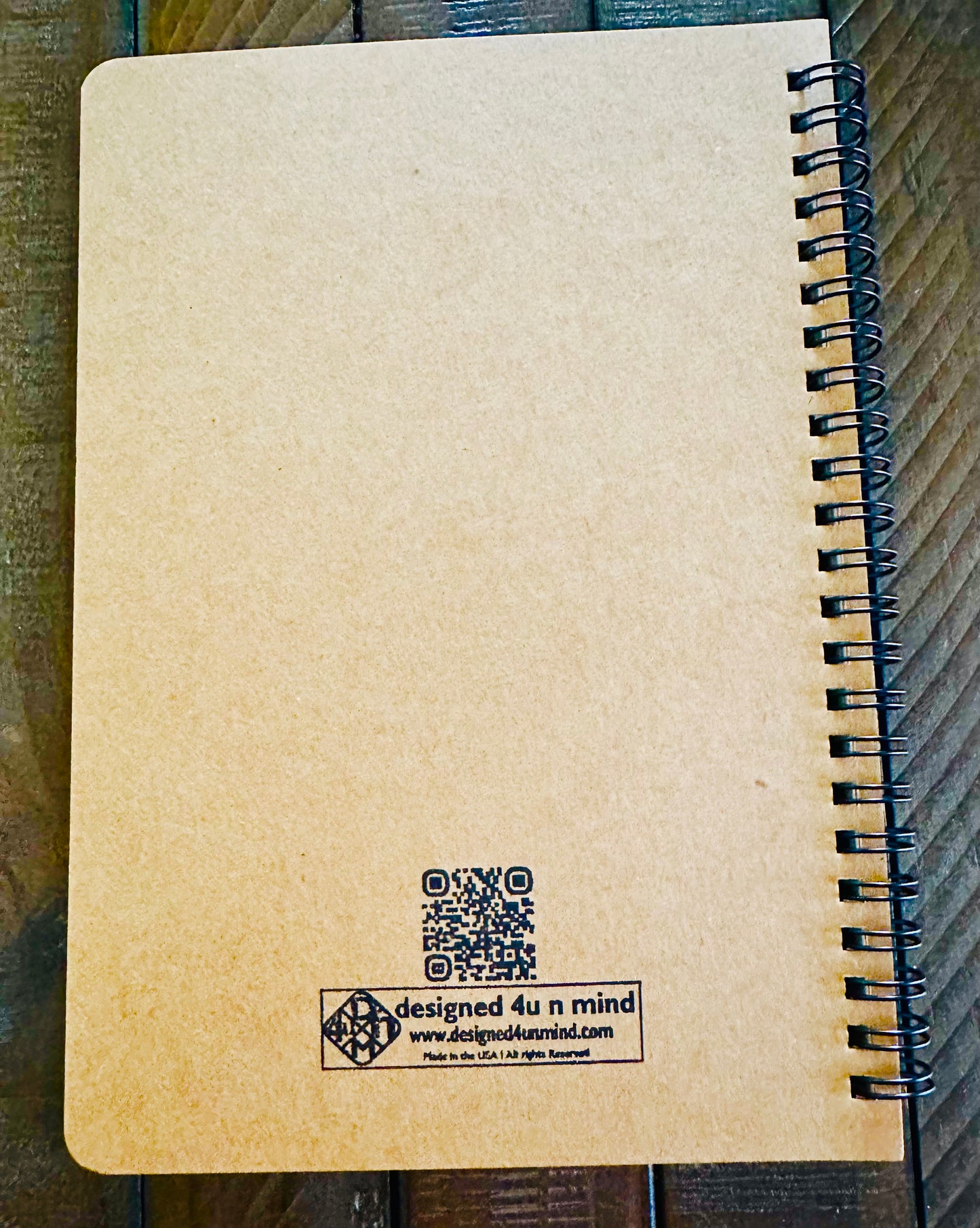 California Squares Spiral Kraft A5 Journal Sketch Notebook