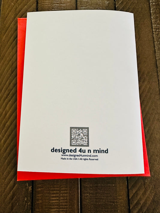 LOVE BOXES Happy  Anniversary Heart Greeting Card 5x7 70's inspired