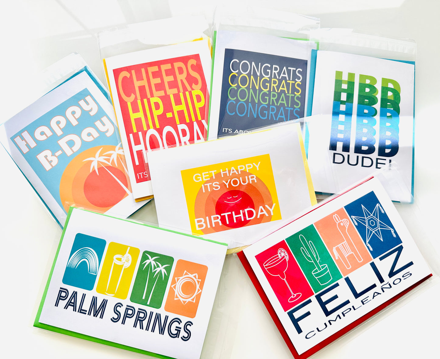 FELIZ CUMPLEANOS Spanish Happy Birthday Card 5x7 celebrate with margarita & piñata