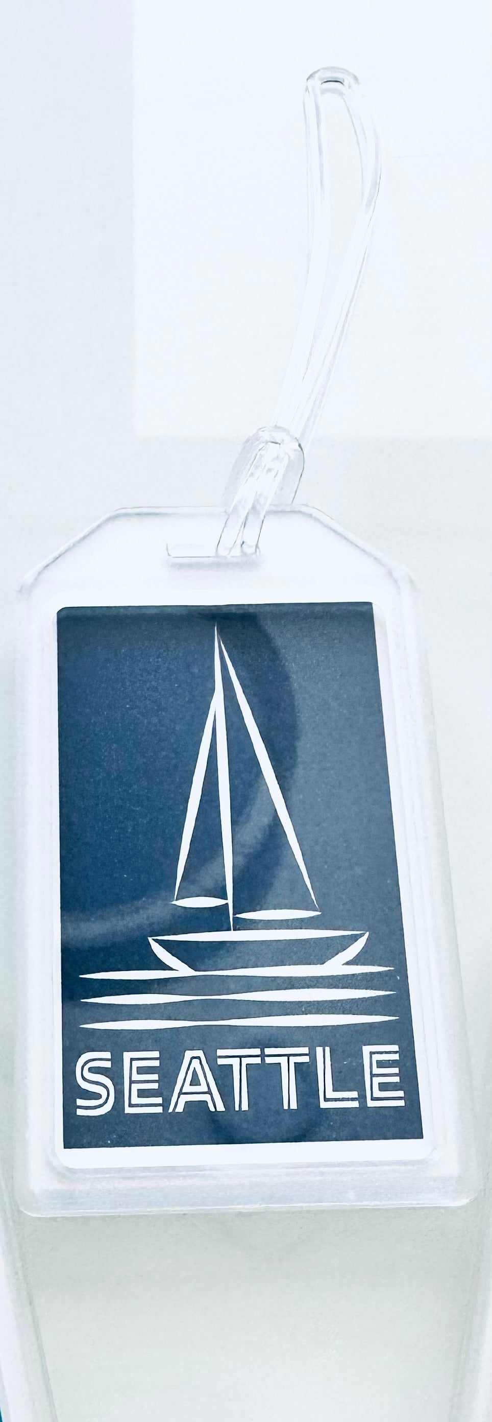 SEATTLE/SEA Airport code Heavy duty acrylic City Luggage & Travel Bag Tags