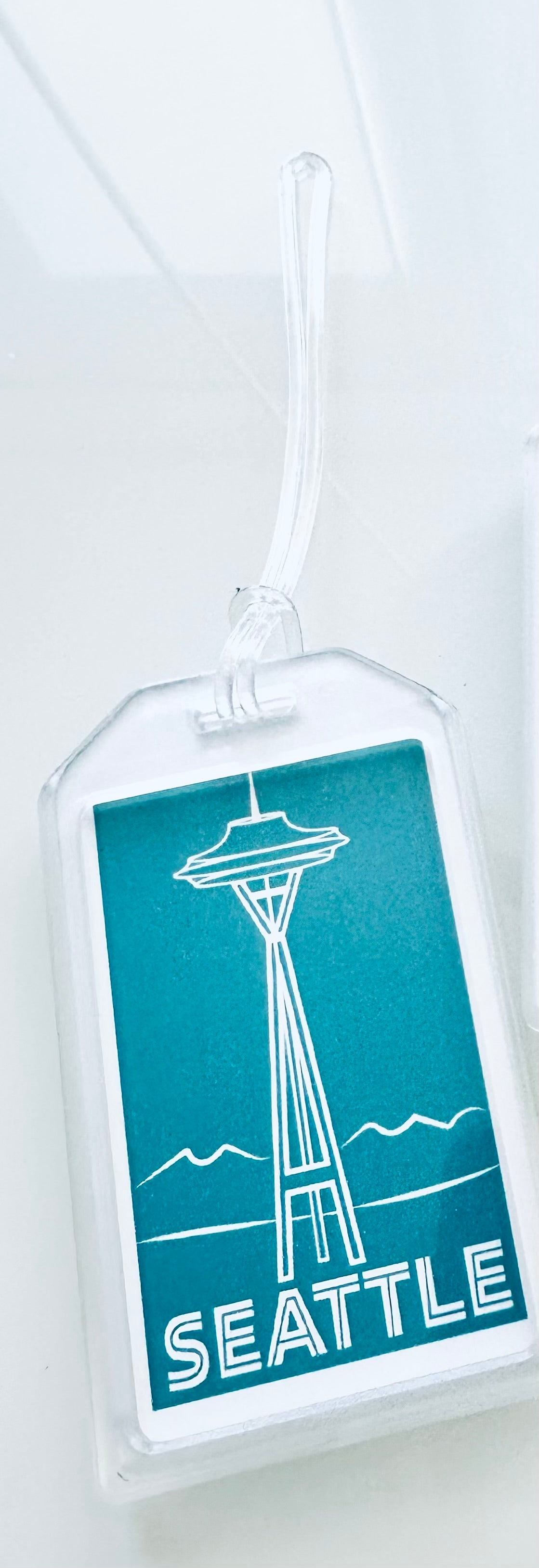 SEATTLE/SEA Airport code Heavy duty acrylic City Luggage & Travel Bag Tags