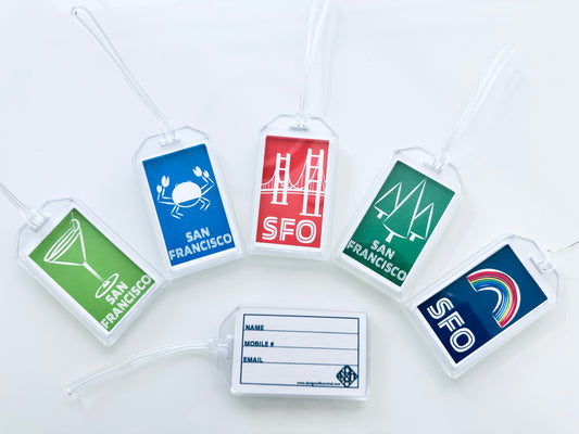 SAN FRANCISCO/SFO Airport Code California Cities Luggage & Travel Bag Tags