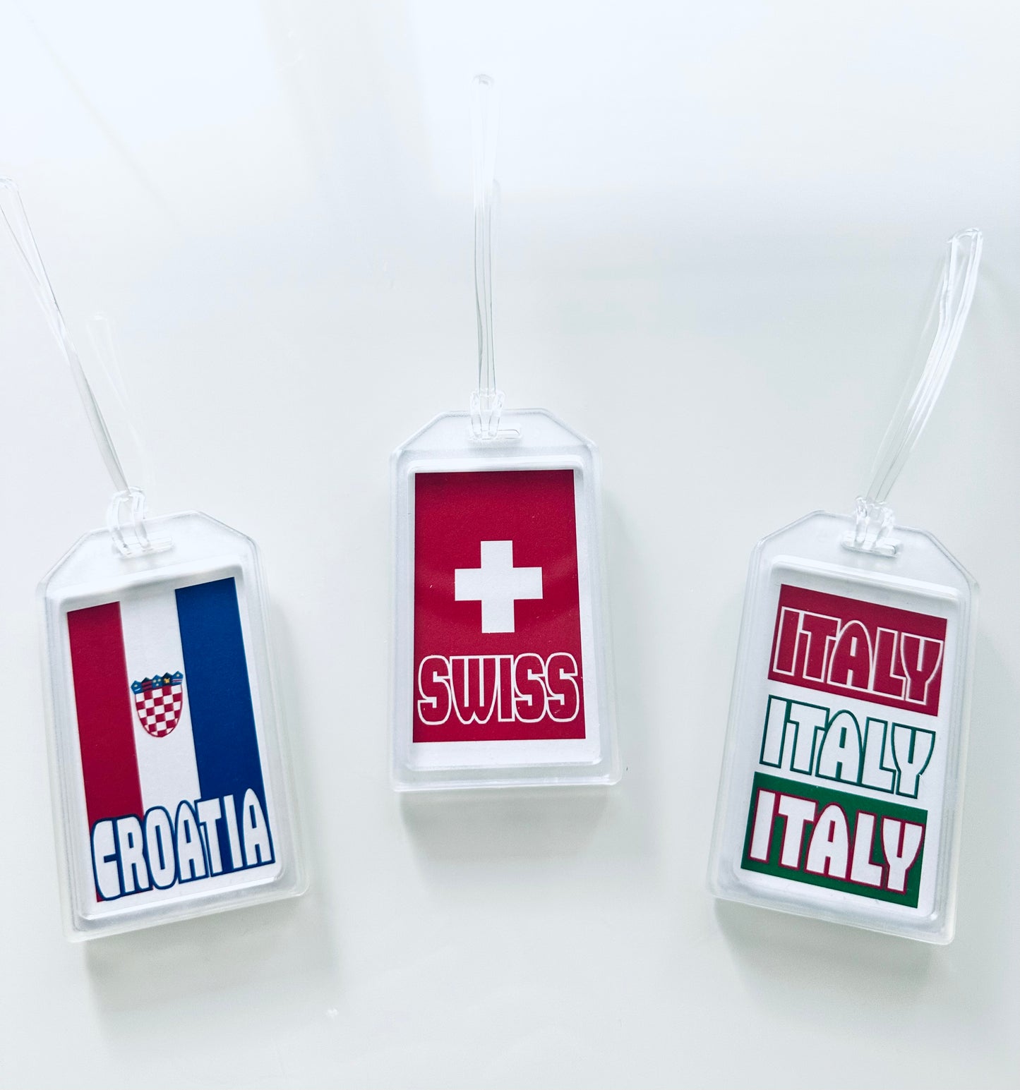EUROPEAN Countries heavy duty acrylic Luggage & Travel Bag Tags