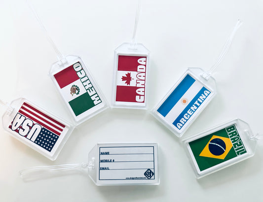 THE AMERICA'S North America & South America Countries Luggage & Travel Bag Tags