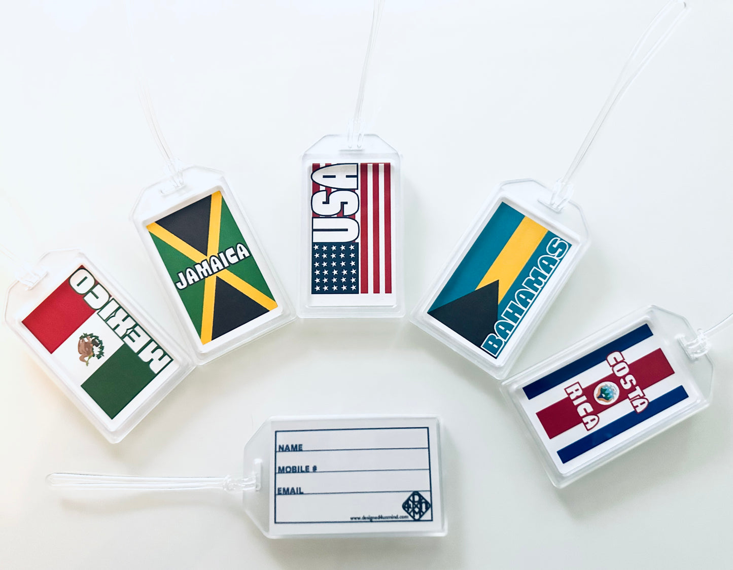 THE AMERICA'S North America & South America Countries Luggage & Travel Bag Tags