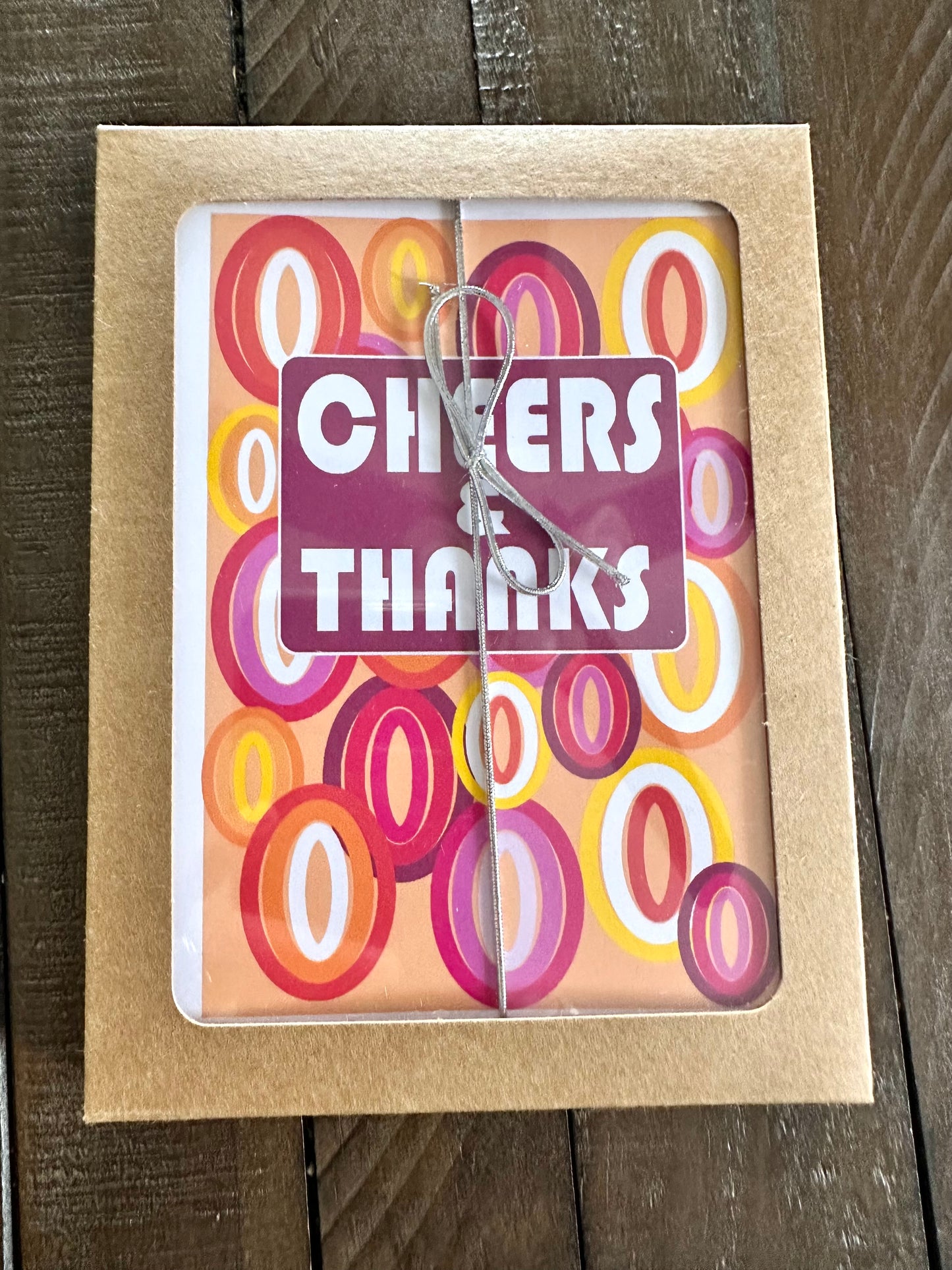 Mod Geometric THANK YOU Cards A2 size Colorful Many Thanks Notecards Boxed set of 10