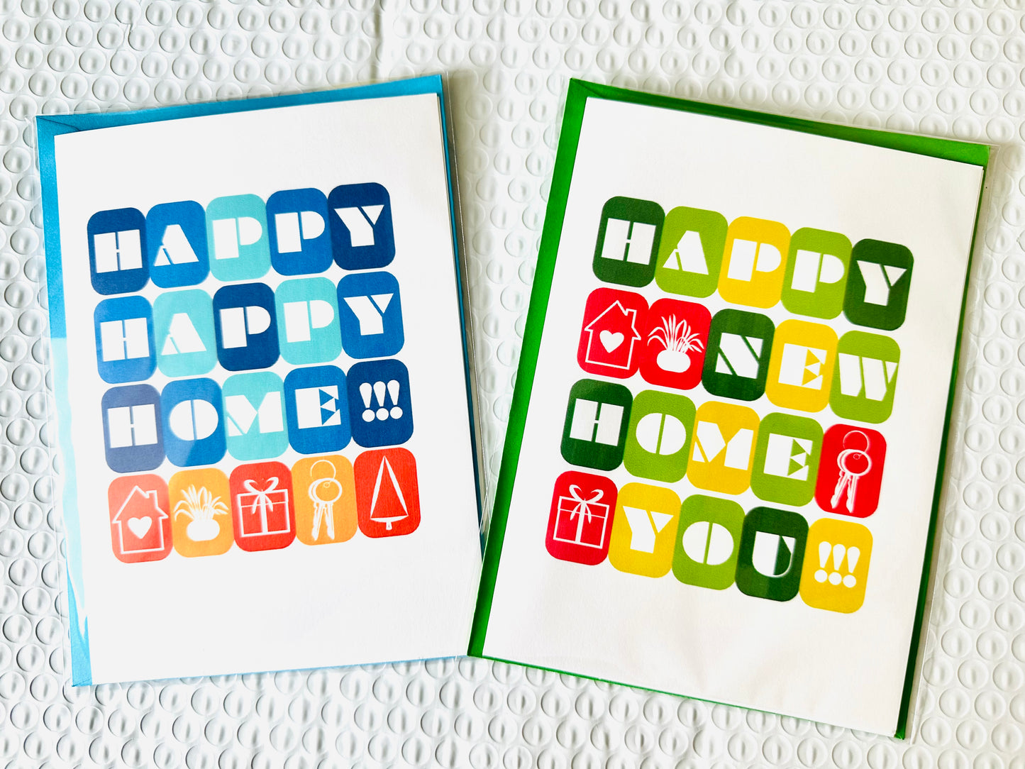 Happy new home you! Let's Celebrate your new home Bold & Colorful 5x7 Greeting card