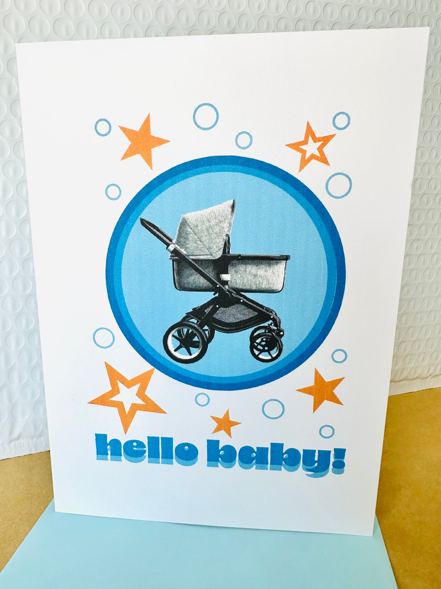 Hello Baby! 5x7 Greeting Welcome into the world New Baby Shower Cards