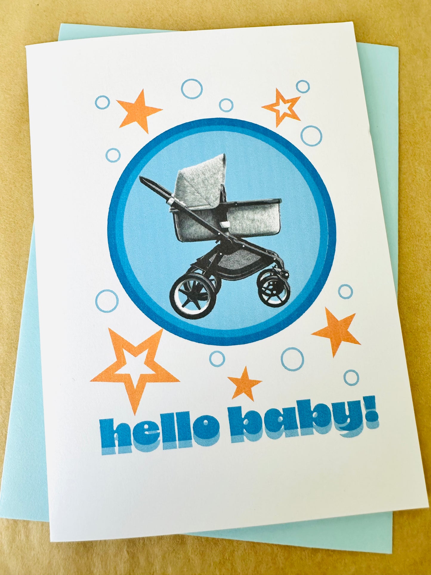 Hello Baby! 5x7 Greeting Welcome into the world New Baby Shower Cards