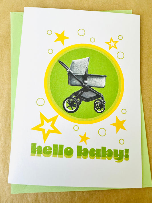 Hello Baby! 5x7 Greeting Welcome into the world New Baby Shower Cards