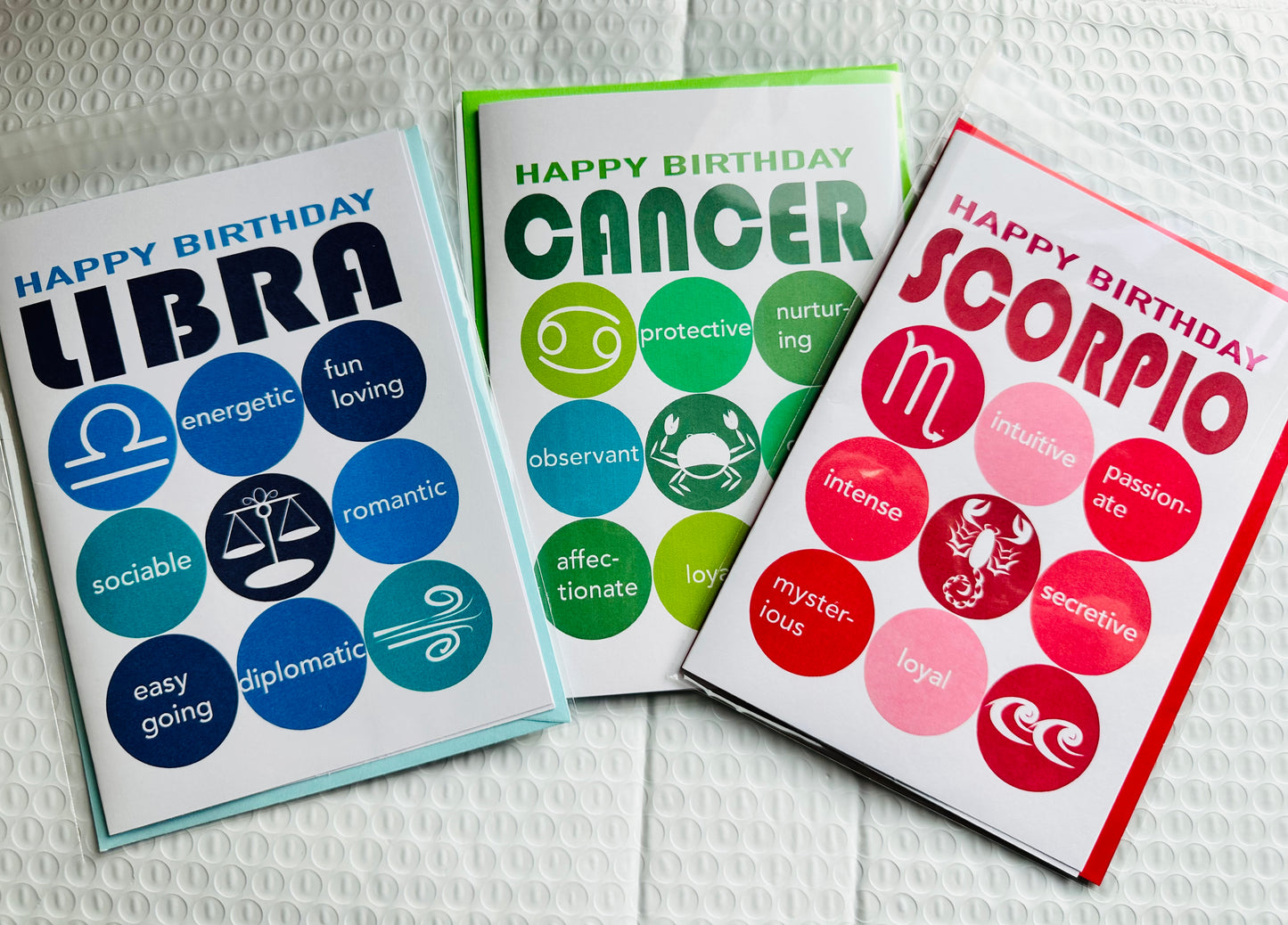 LIBRA HAPPY BIRTHDAY Astrology Greeting Card