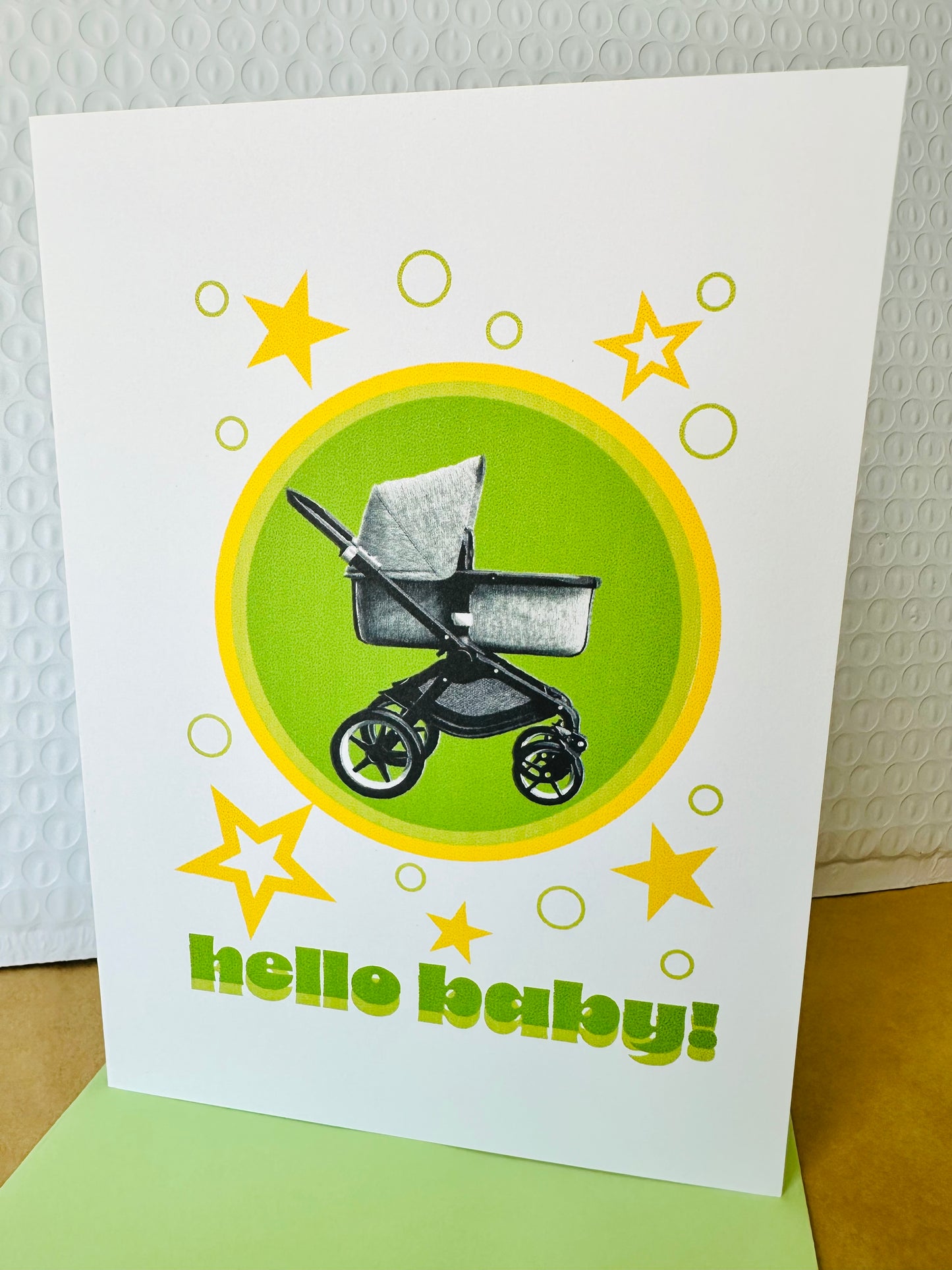Hello Baby! 5x7 Greeting Welcome into the world New Baby Shower Cards