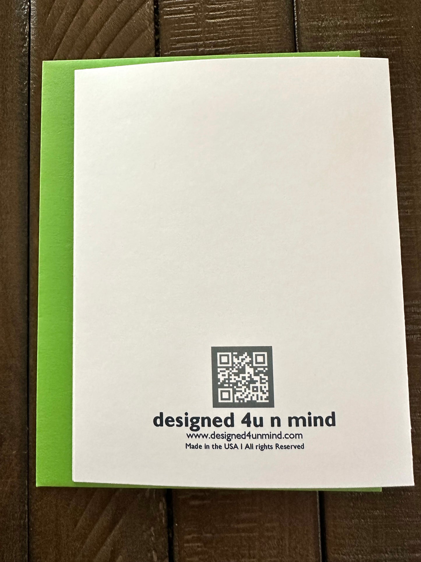 Green ELLIPSES A2 Geometric boxed note card set of 10