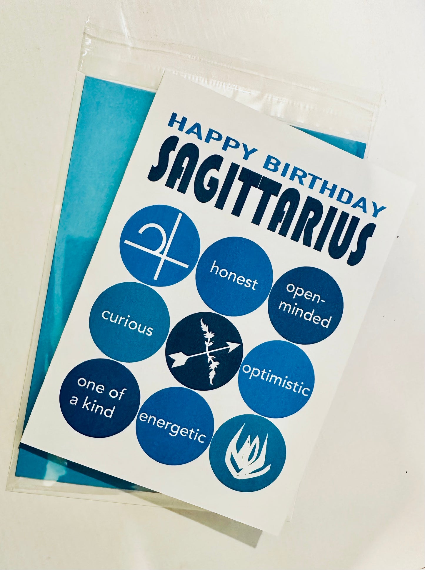SAGITTARIUS HAPPY BIRTHDAY Astrology Greeting Card