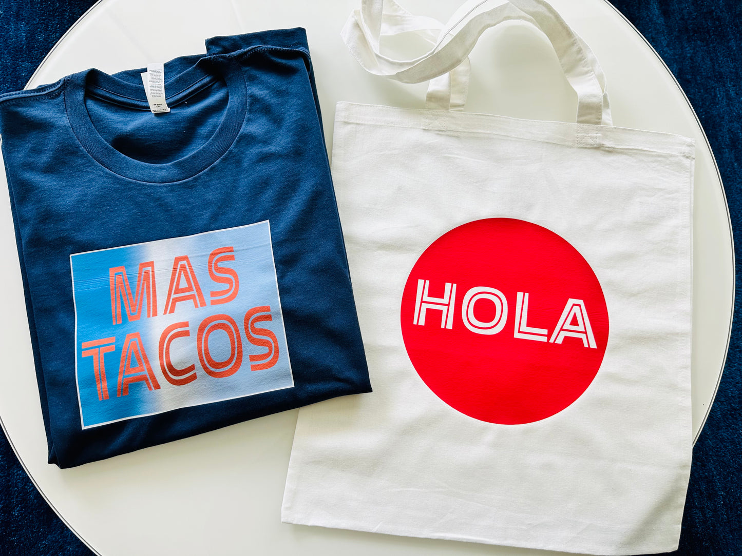 HOLA Spanish Lauguage Cotton Reusable Unisex Tote Bag