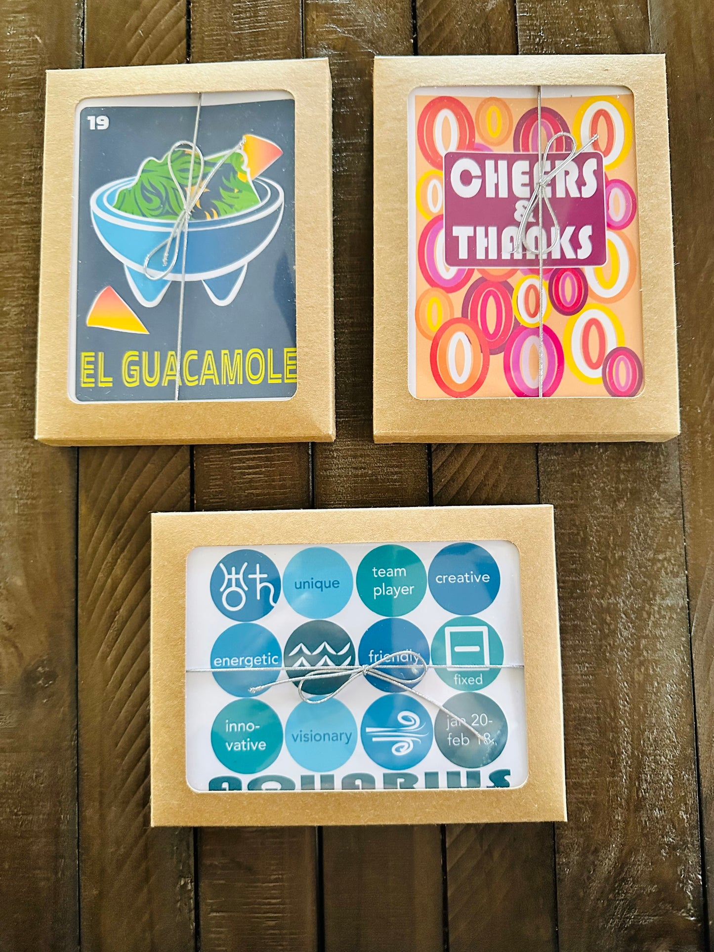 Geo THANK YOU'S A2 5.5L X 4.25W size Modern & Colorful Thank you Cards Boxed set of 10