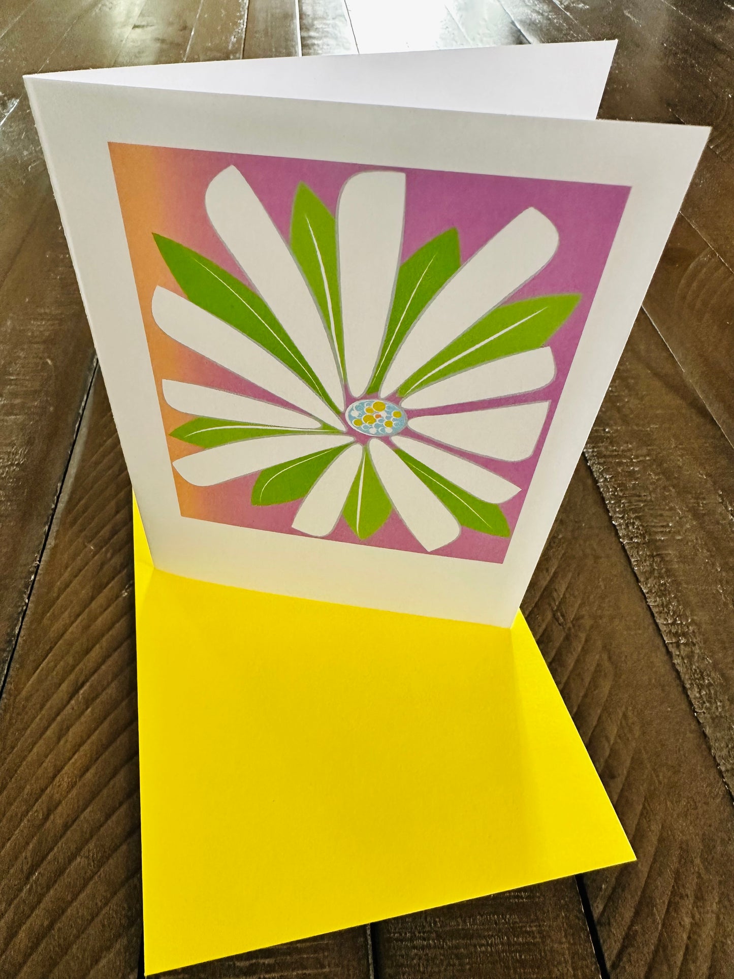 GERBERA DAISY Note Cards A2 size Bold Floral Modern & Colorful Stationery Boxed set of 10