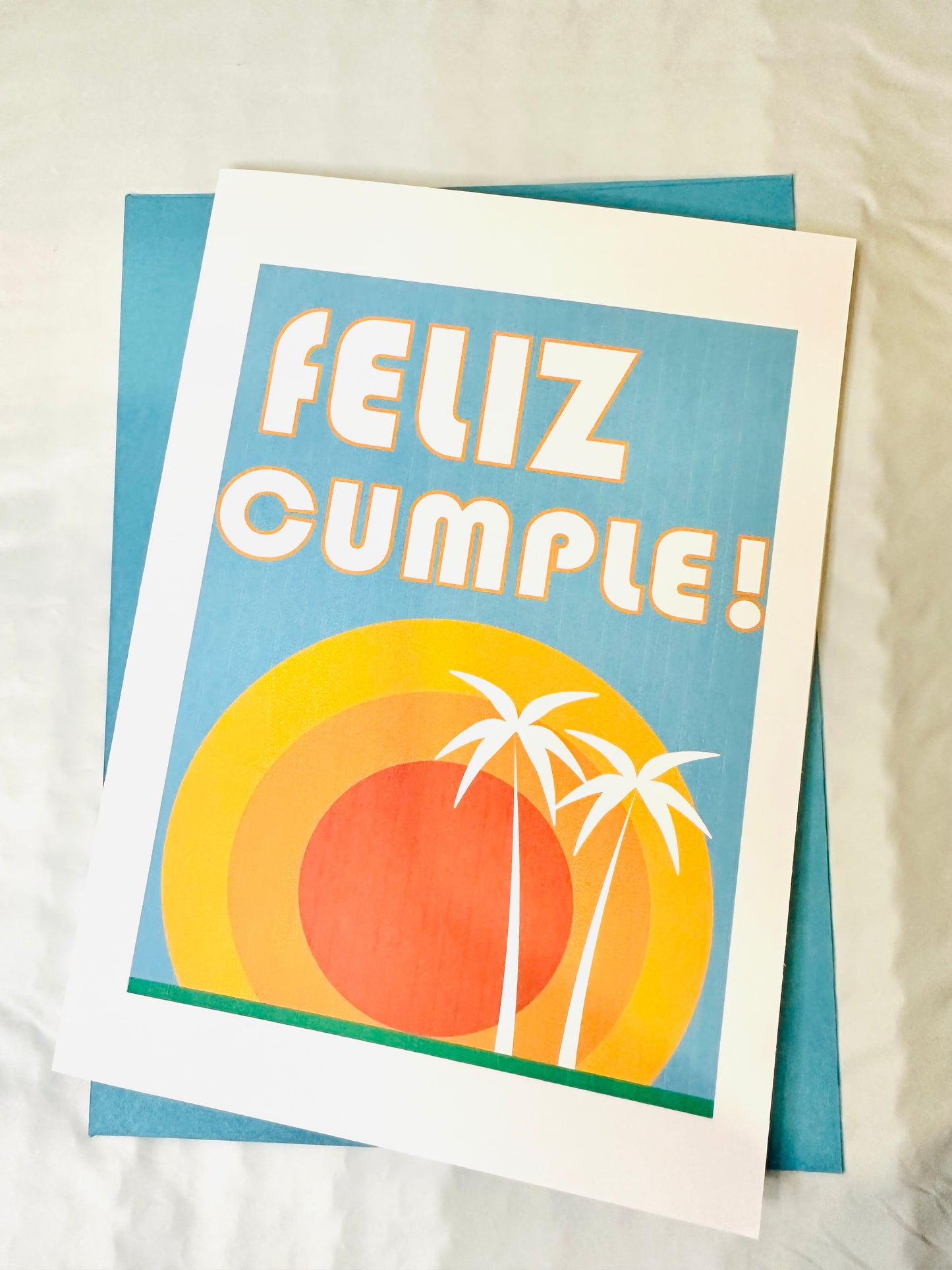 FELIZ CUMPLEANOS SET of 10 cards Modern Colorful Spanish Birthday Boxed cards