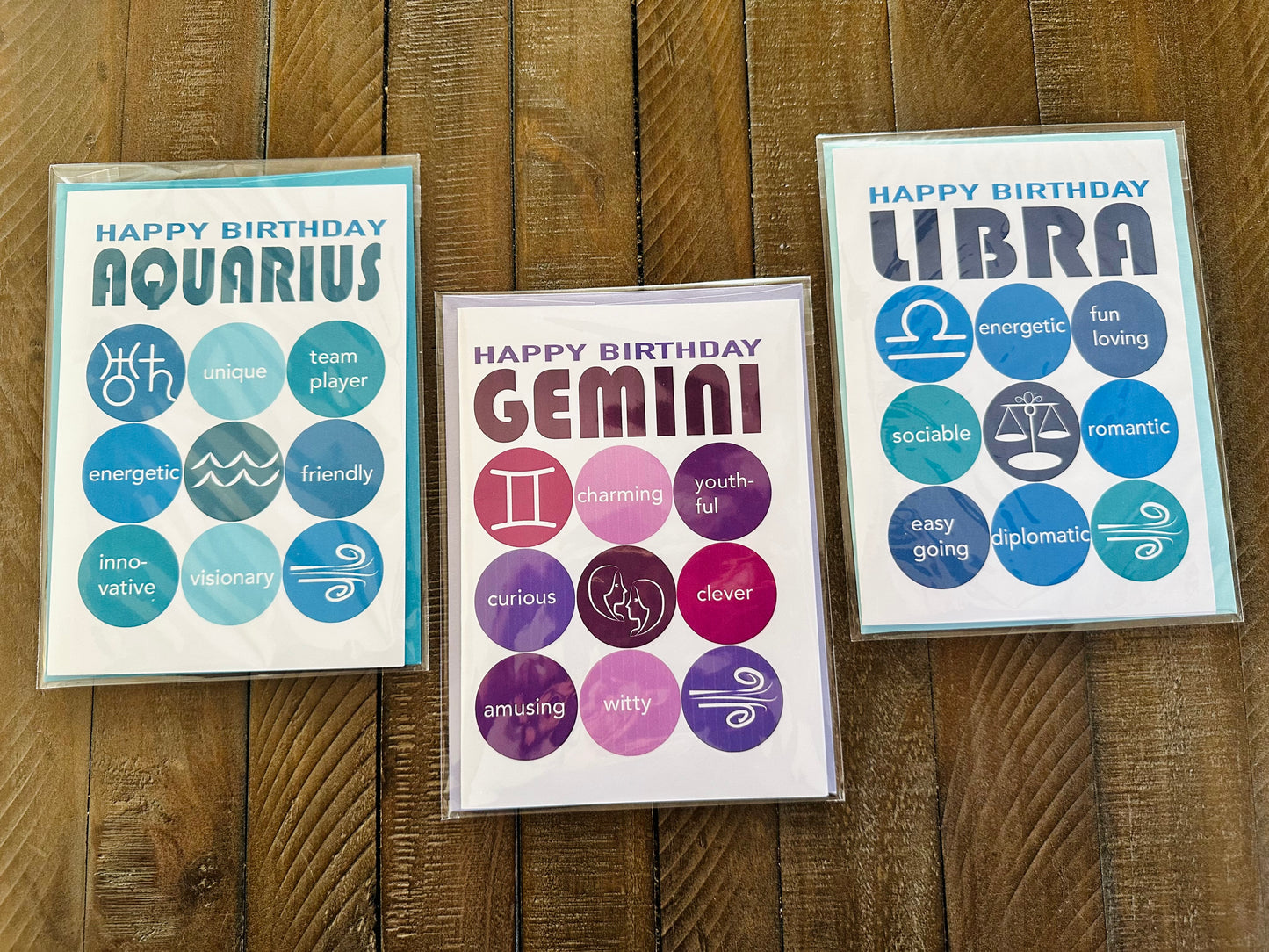 LIBRA HAPPY BIRTHDAY Astrology Greeting Card