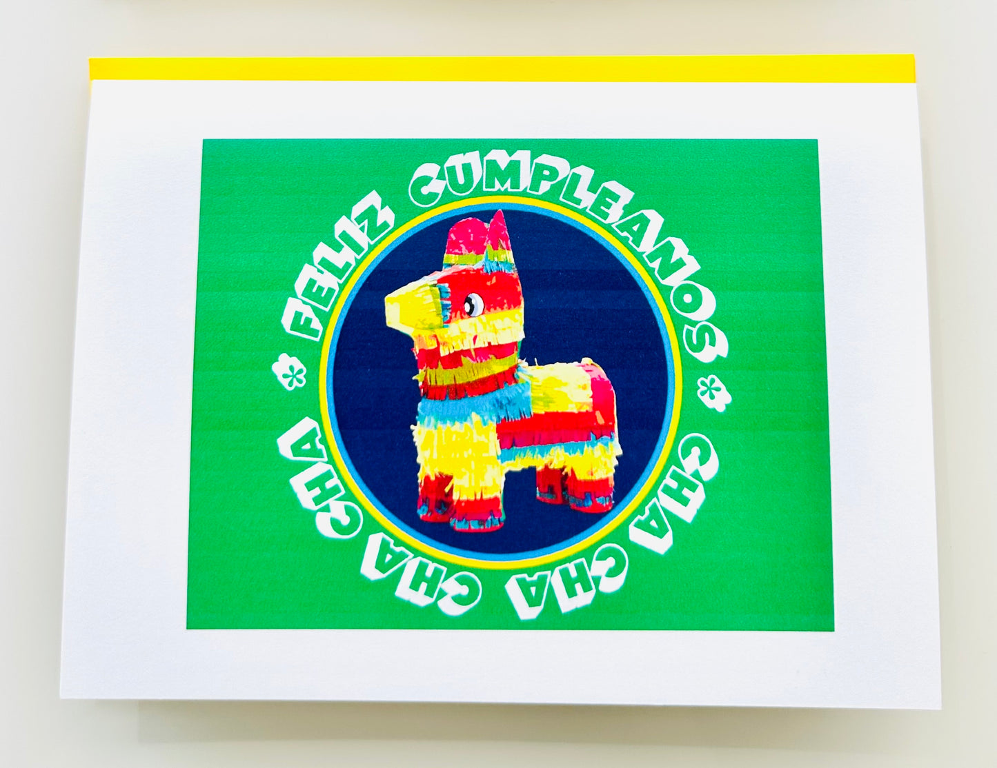 BIRTHDAY Rockstar or FELIZ Cumpleanos Cha Cha Cha Colorful Modern birthday card