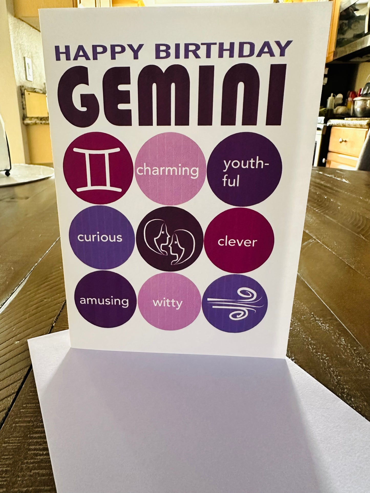 GEMINI HAPPY BIRTHDAY Astrology Greeting Card