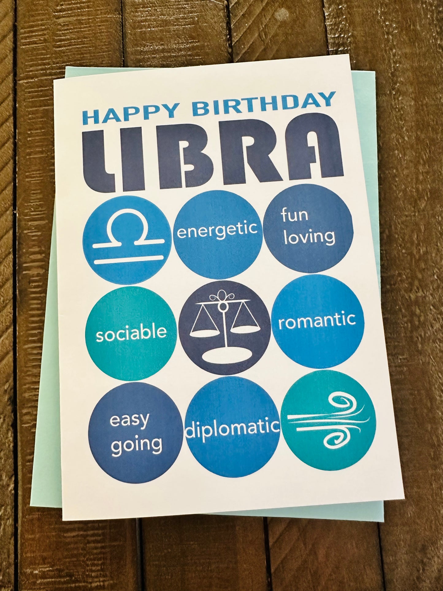 LIBRA HAPPY BIRTHDAY Astrology Greeting Card