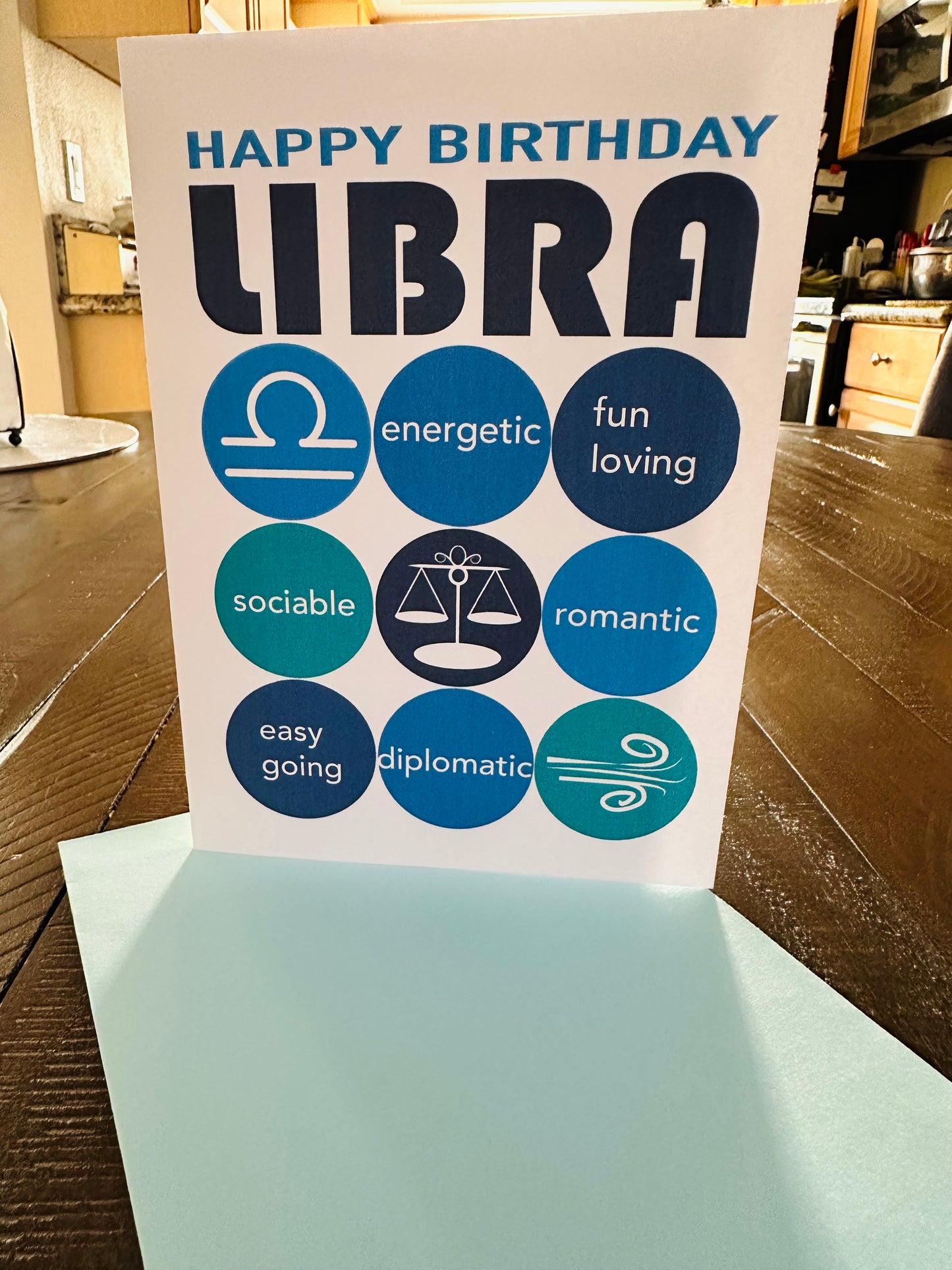 LIBRA HAPPY BIRTHDAY Astrology Greeting Card