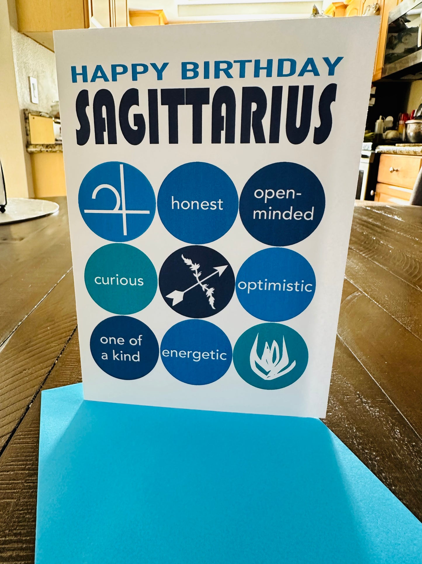 SAGITTARIUS HAPPY BIRTHDAY Astrology Greeting Card