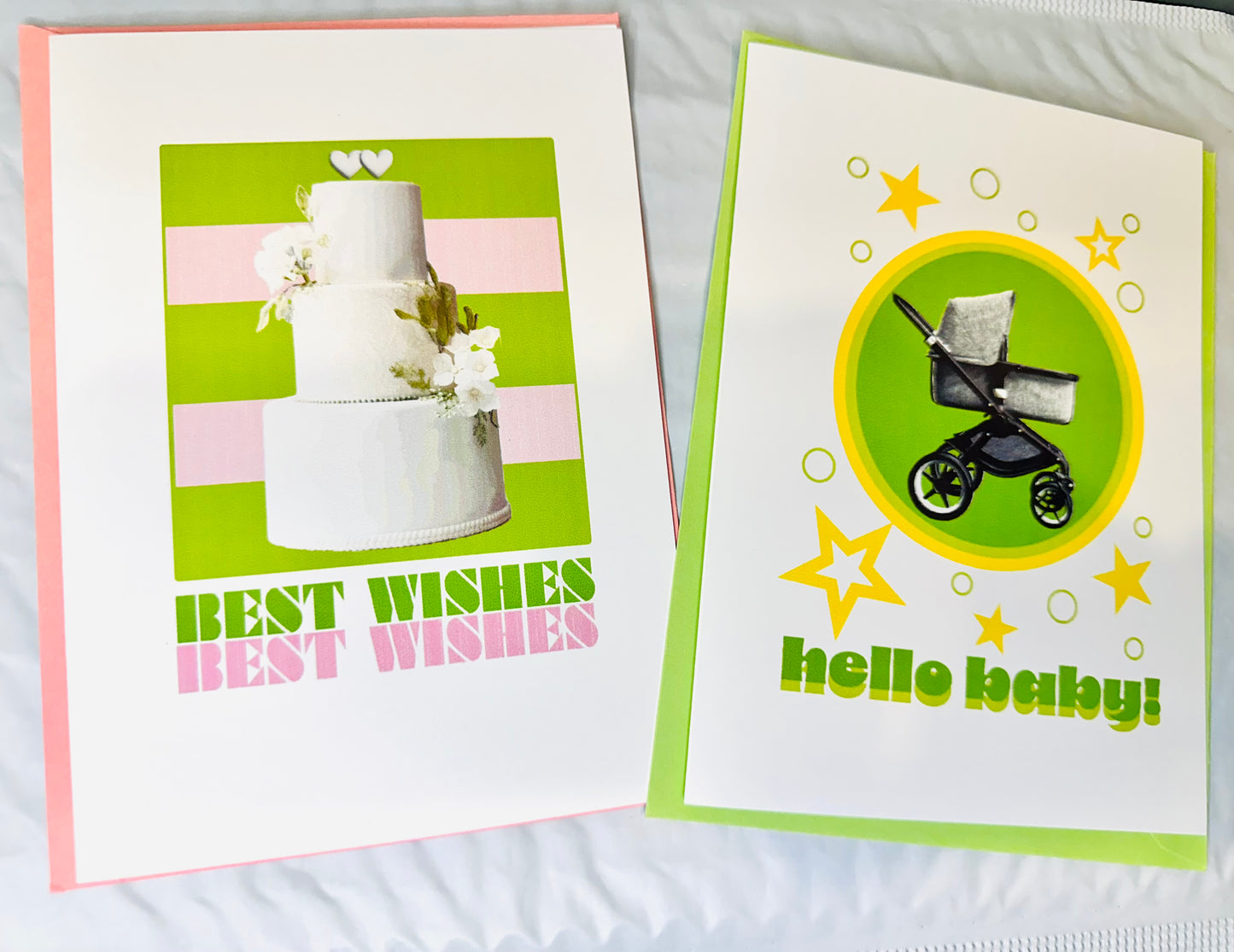 MULTI OCCASION Birthday Wedding New Baby SET of 10 cards Bold & Cheerful Celebrations