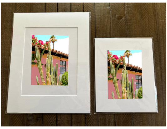 Palm Spring Hotel Art LES CACTUS Framed Printed Artwork Home Decor