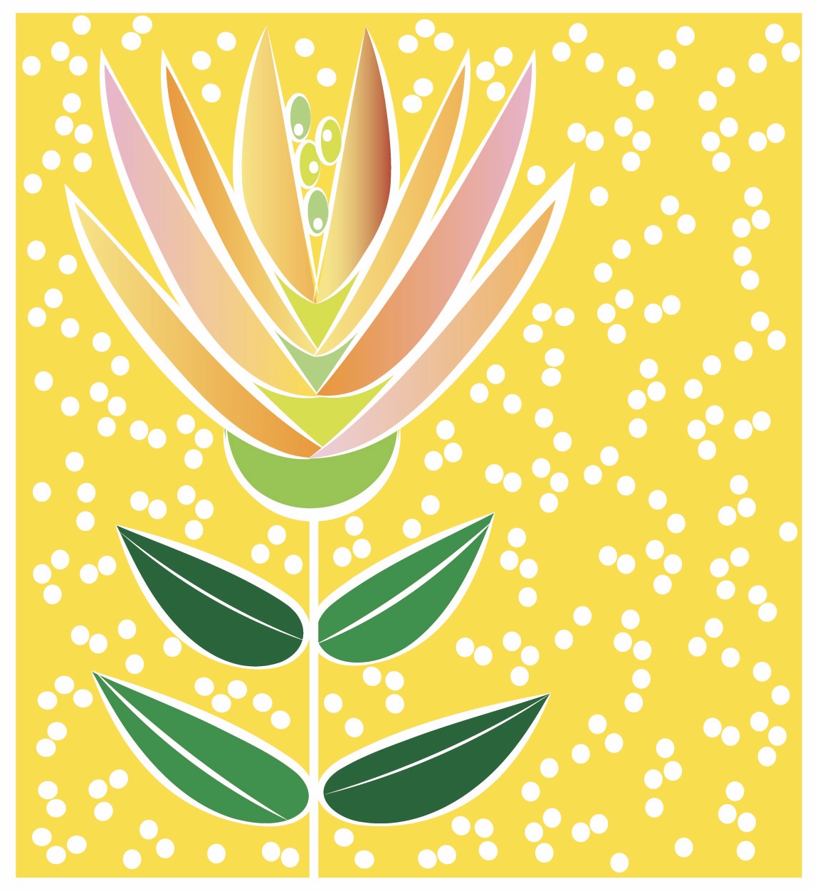 LOTUS FLOWER Note Cards A2 size Bold Floral Modern & Colorful Stationery Boxed set of 10