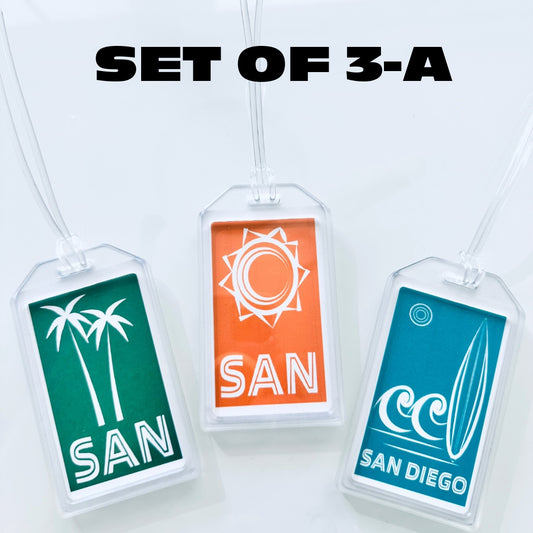 SAN DIEGO/SAN California Cities Airport Code Luggage & Travel Bag Tags