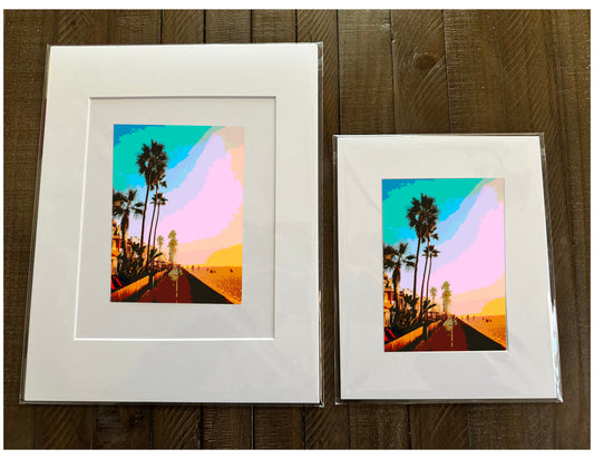 San Diego Mission Beach Boardwalk California Printed Artwork Home Decor